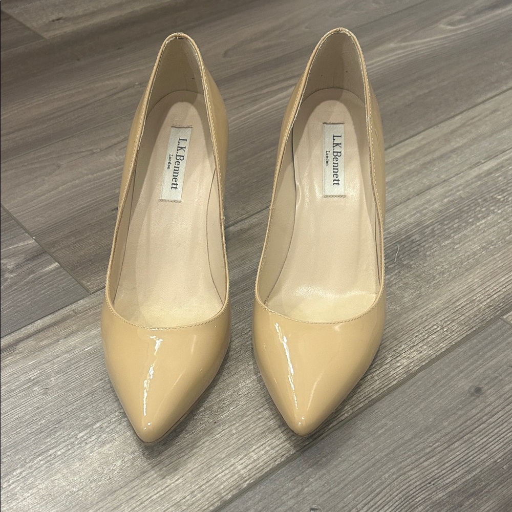 LK Bennett Nude Patent Leather Heels(Great Condition)